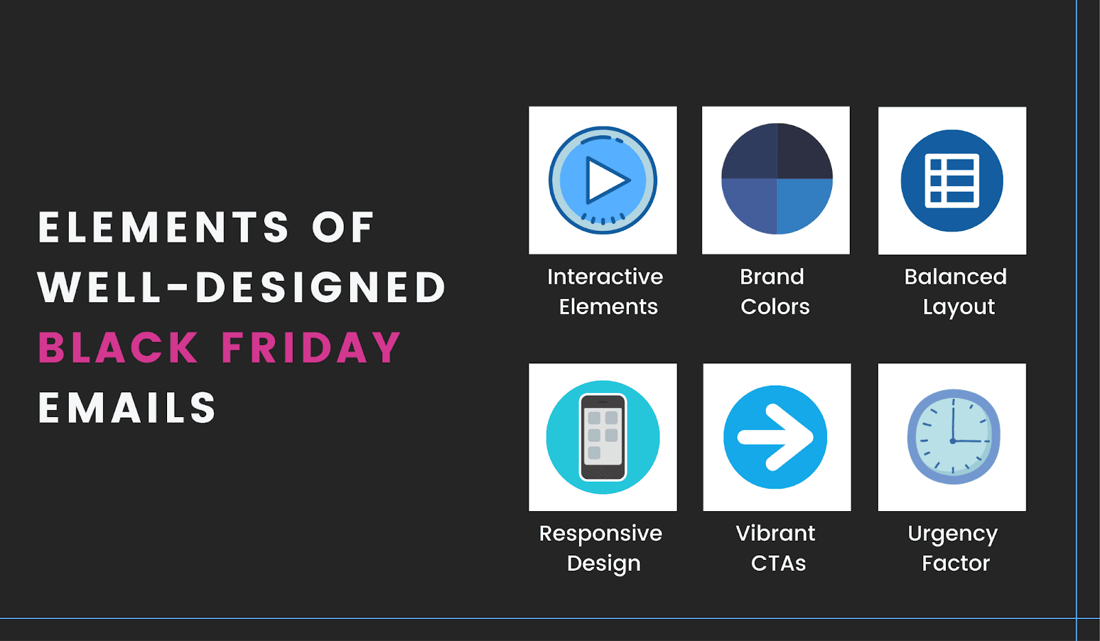 Features of a well-designed Black Friday email