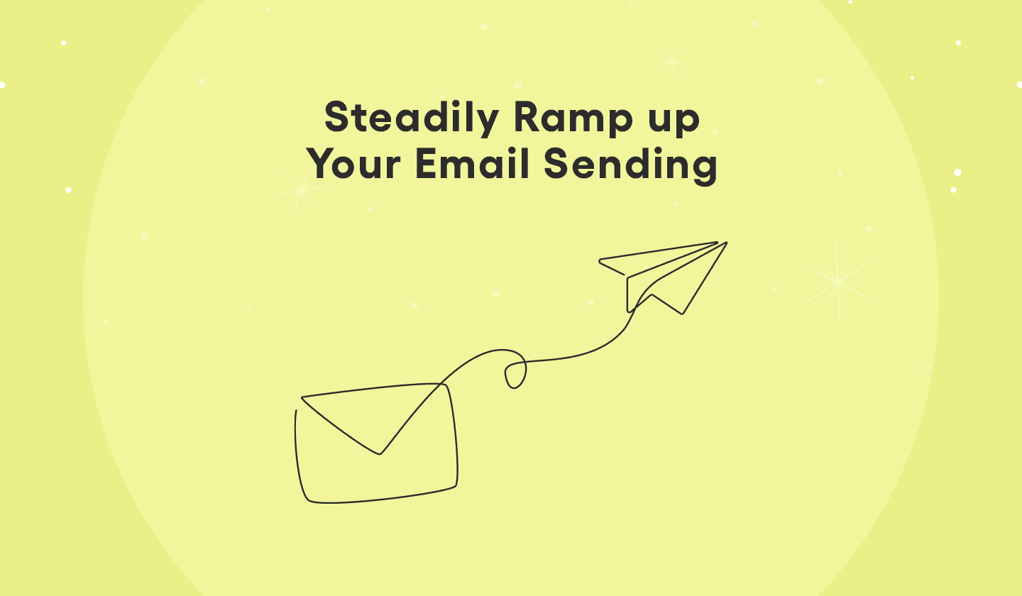 Slowly increase your email sending around the holiday season.