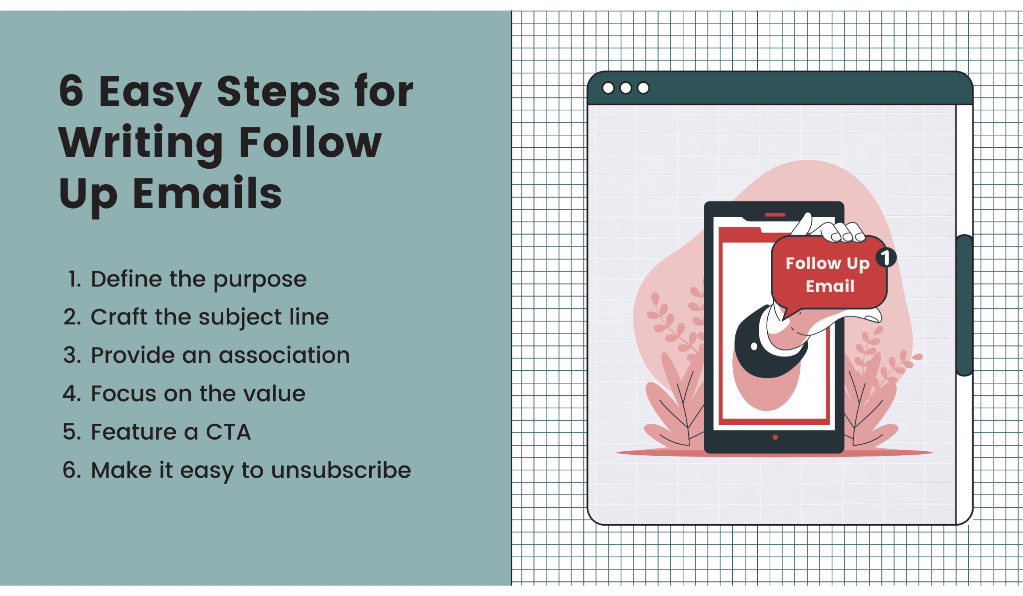 Write follow up emails in 6 steps