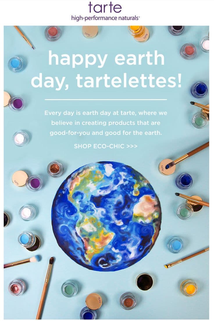 Example of a good Earth Day email