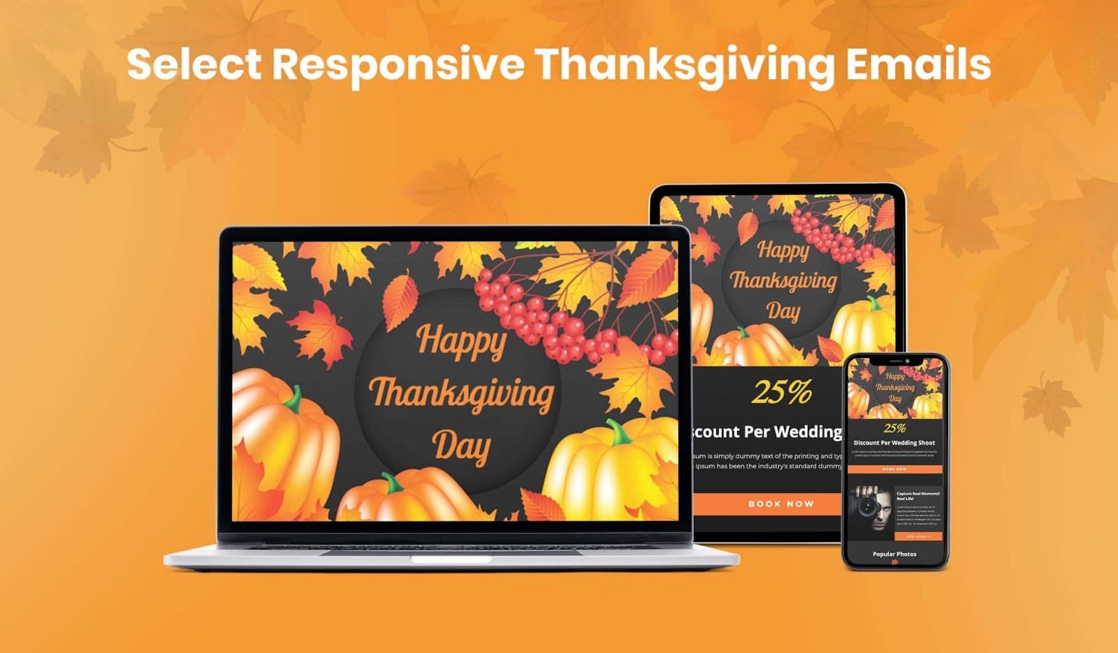 Choose a responsive design for Thanksgiving emails