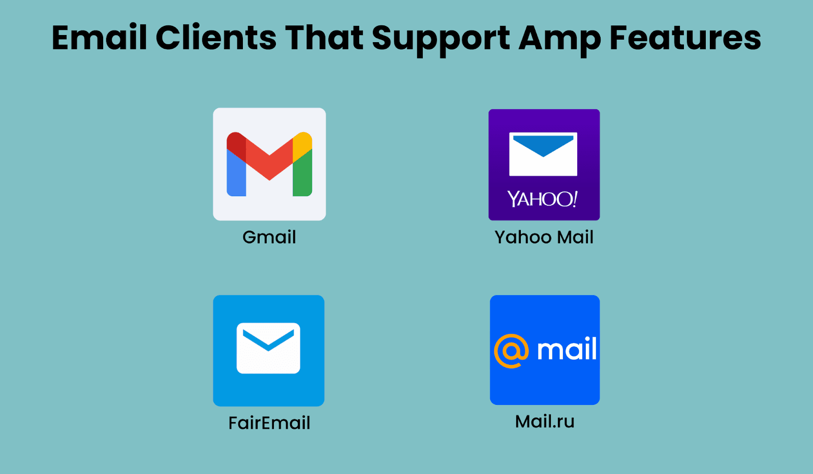 List of the email clients that support AMP emails so far