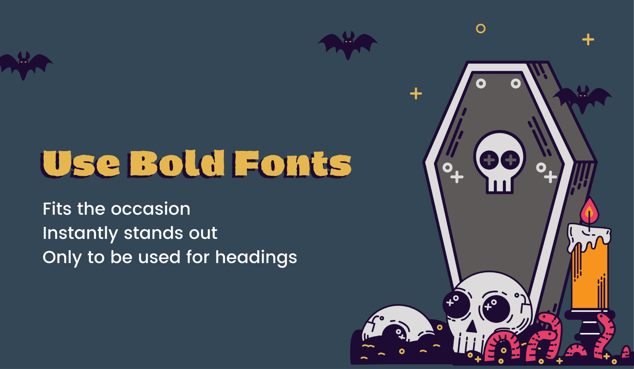 Reasons to use bold fonts in Halloween emails