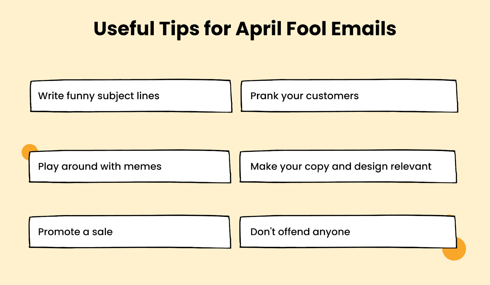 6 tips to follow when designing April Fool emails