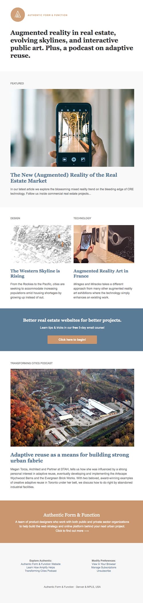 Real Estate Newsletter Example