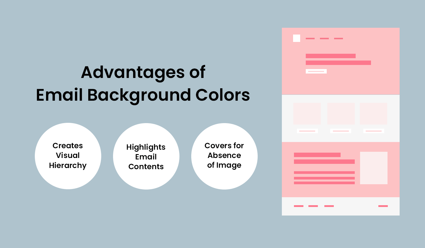 Benefits of using background colors in emails