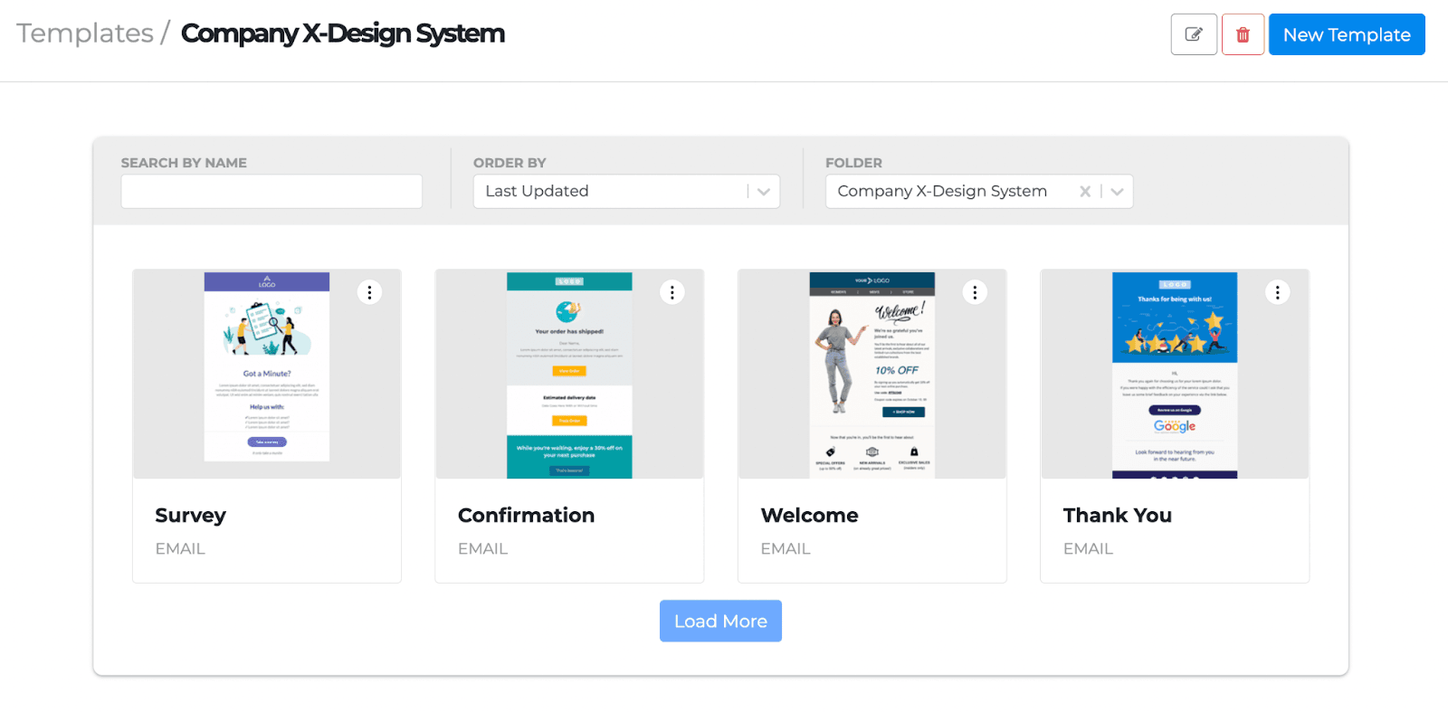 Email design system in Unlayer