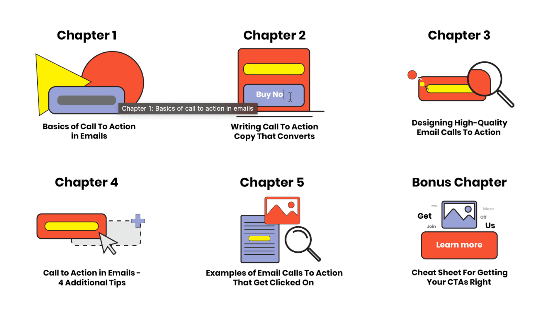 Call To Action in Emails (Chapters)